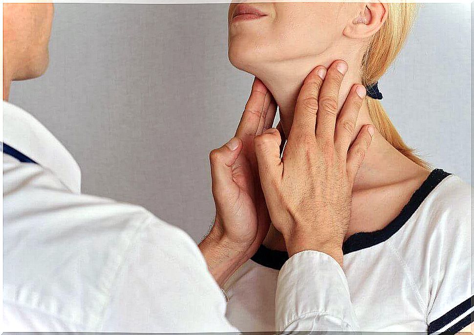 A malfunction of the thyroid gland often leads to dry skin