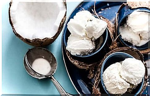 Coconut ice cream without milk: delicious recipe