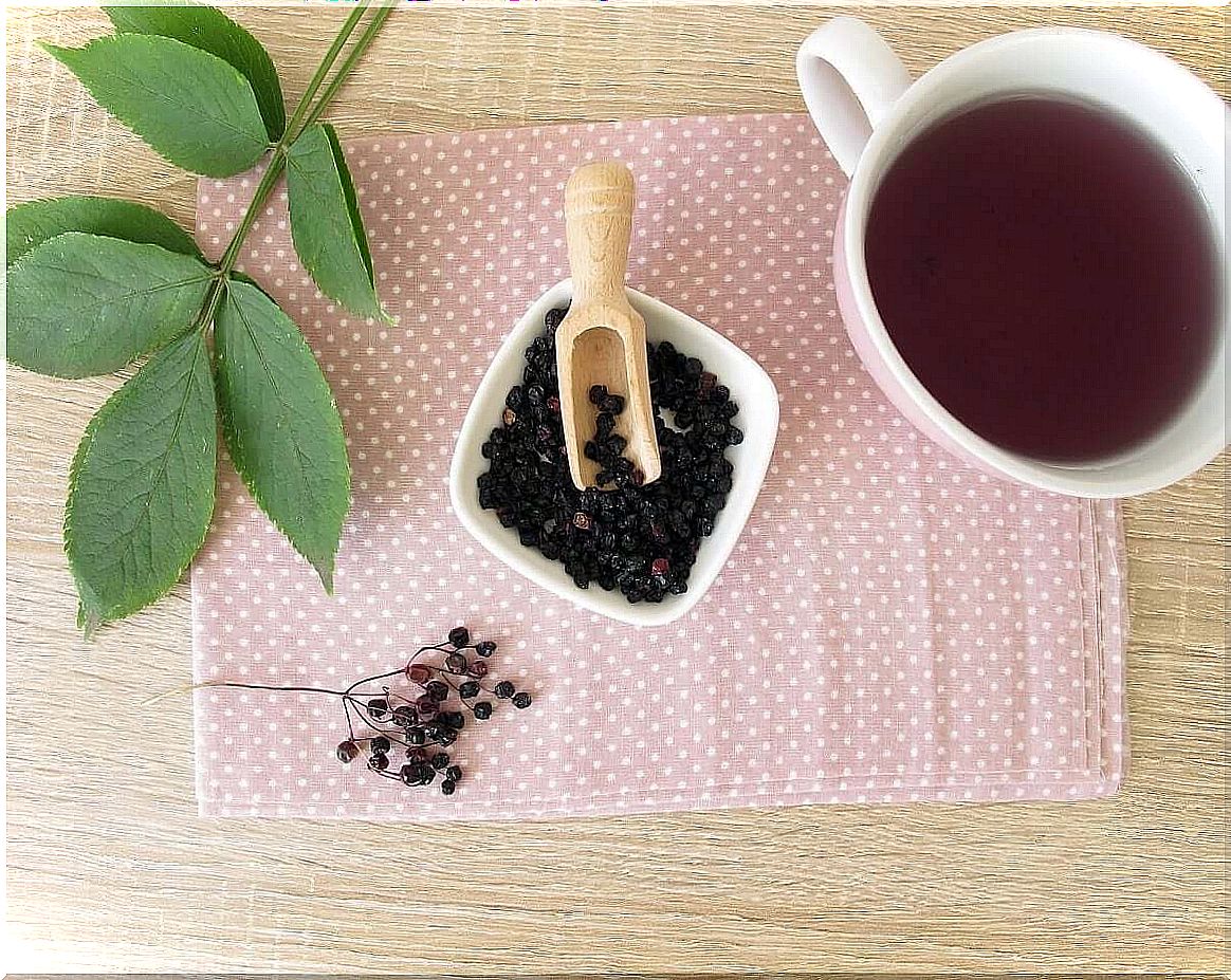 Preparation of elderberry syrup 