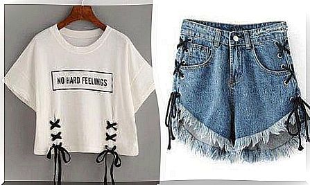 Reuse old clothes for new types of shorts and shirts