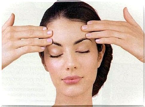 Forehead exercise - facial exercises for firm skin.